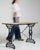 Cast Iron Bistro Table with Oak Top, Antique, France, 20th Century For Sale - Image 11 of 17
