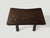 Andrianna Shamaris Mid Century Couture Teak Wood Bench or Stool For Sale - Image 4 of 5
