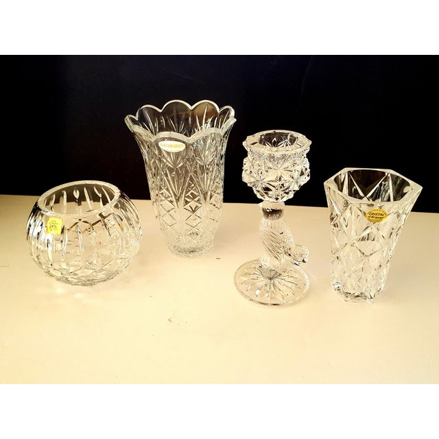 Vintage Lead Crystal Collection - Set of 4 For Sale In Phoenix - Image 6 of 6