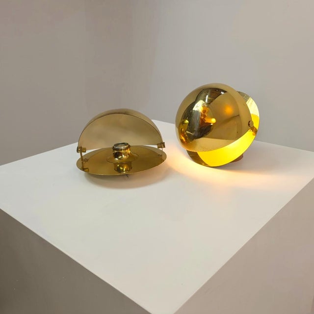 Mid-Century Brass Wall Lights from Cosack Leuchten, 1980s, Set of 2, in Very Good conditions. Designed 1970 to 1979 This...
