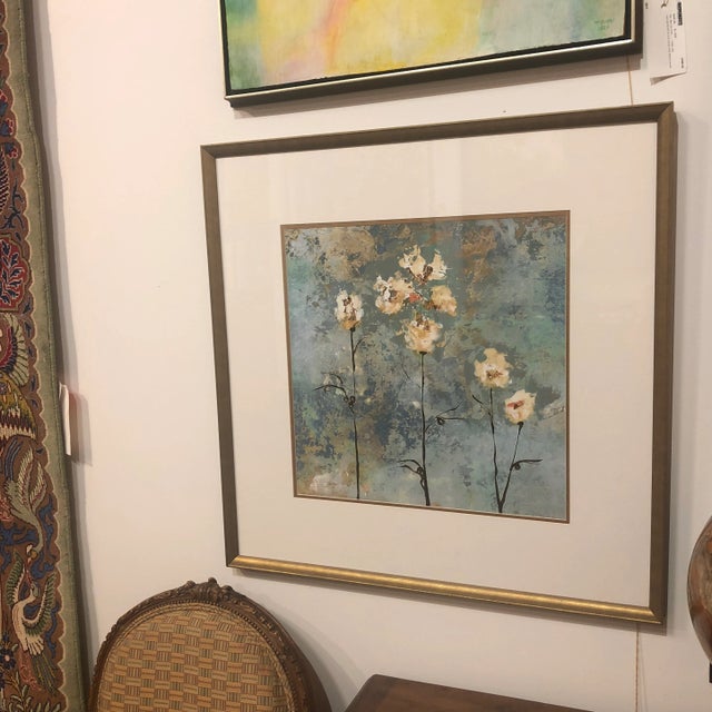"Textures IV" Framed and Matted Lithograph For Sale - Image 4 of 8