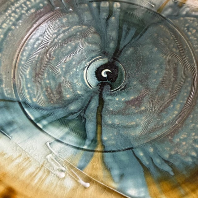 Vintage Studio Pottery Centerpiece Bowl For Sale In Baltimore - Image 6 of 12