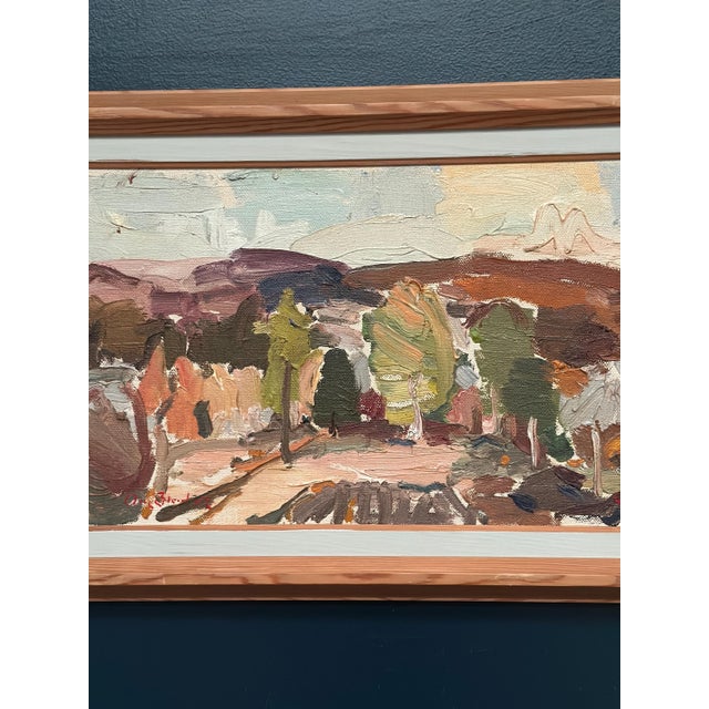 Olle Blomberg, Landscape, 1976, Oil Painting on Canvas, Framed For Sale - Image 4 of 18
