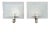 Art Deco Glass Wall Lights, Czechoslovakia, 1940s, Set of 2 For Sale