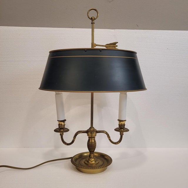 Directoire Bouillotte Table Lamp in Gilt Bronze, France, 19th Century For Sale - Image 13 of 18