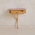 Italian Wall-Mounted Nightstand with Pink Glass Top, 1950s For Sale - Image 10 of 12