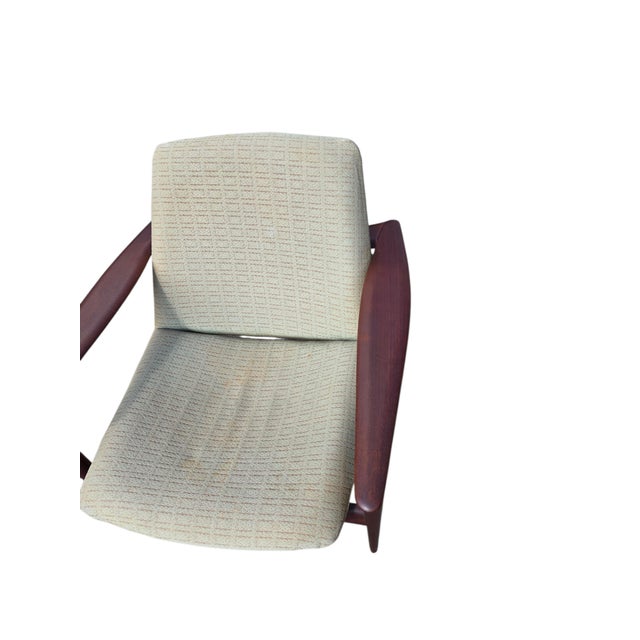 1960s Danish Modern Teak Lounge Chair Paddle Armchair Denmark For Sale - Image 10 of 17