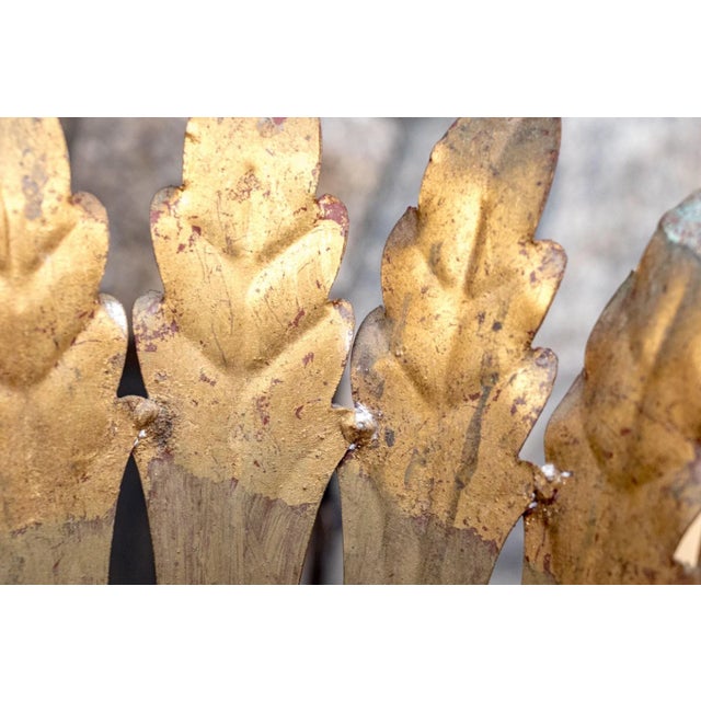 Antique Gilt Iron Floor Candle Stand For Sale In New York - Image 6 of 9