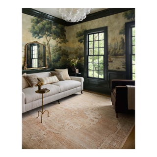 Chris Loves Julia x Loloi Palma Spice / Natural 9'-6" x 13'-1" Area Rug For Sale