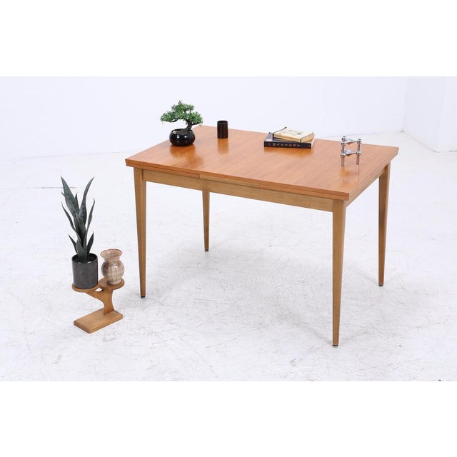 Mid-Century Extendable Dining Table in Teak, 1960s For Sale - Image 3 of 12
