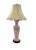 Vintage Mid 20th Century English Porcelain Tall Lamp With Floral Design and Scalloped Shape Shade For Sale - Image 12 of 12