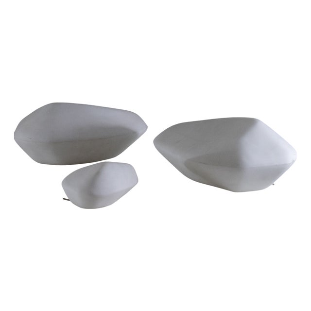 Tre Lampade Stone of Glass Lamps from Oluce, 2000s, Set of 3 For Sale