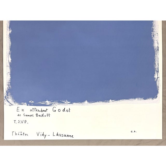 Waiting for Godot by Samuel Beckett Large Original 1999 Theatre Vidy-Lausanne Poster For Sale - Image 4 of 7