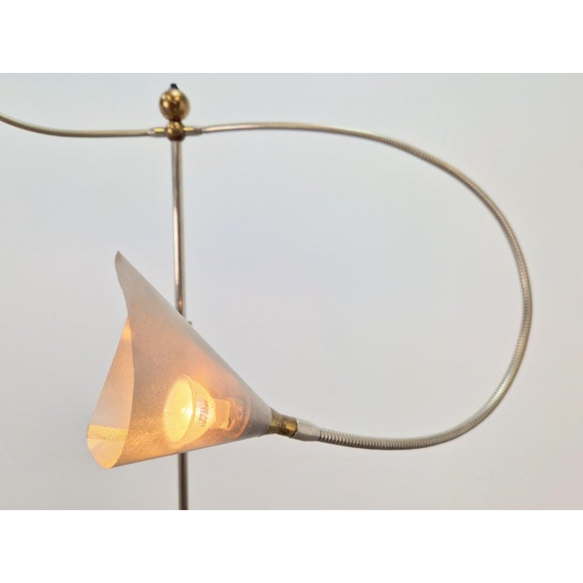 Gold Modernist No Name Terra Floor Lamp from Catellani & Smith, 1980s For Sale - Image 8 of 13
