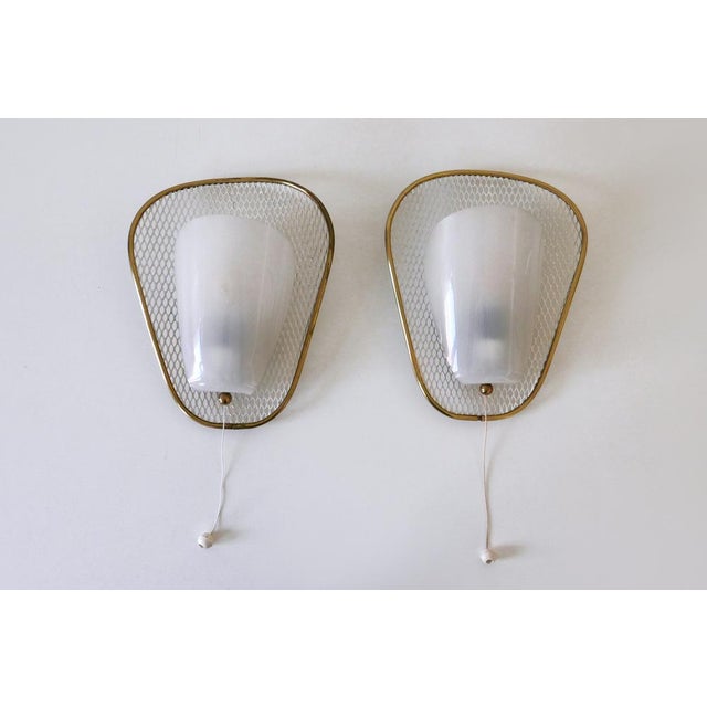 Metal Mid-Century Modern Wall Lamps, Germany, 1950s, Set of 2 For Sale - Image 7 of 18