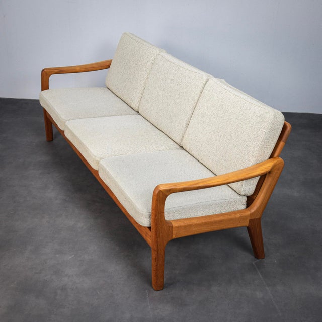 Beige Mid-Century Danish 3-Seater Sofa / Daybed by Juul Kristensen, 1970s For Sale - Image 8 of 13