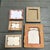 Wood Vintage Collection of Five Miniature Picture Frames- Set of Five For Sale - Image 7 of 7