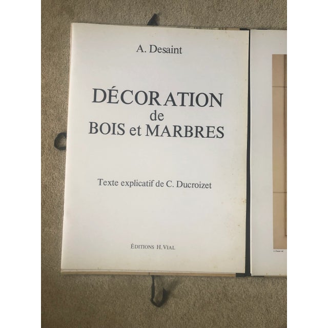 Vintage Decoration De Bois Et Marbres Portfolio Texte C. Ducroizet Book For Sale - Image 10 of 11