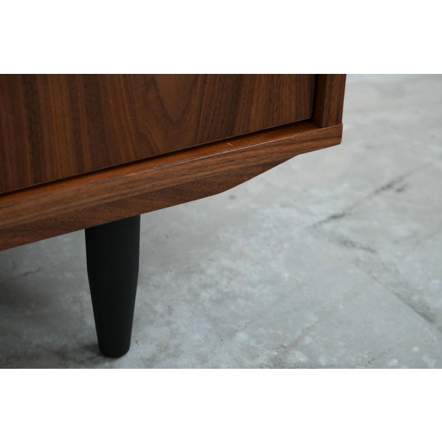Vintage Scandinavian Walnut Cabinet For Sale - Image 10 of 12