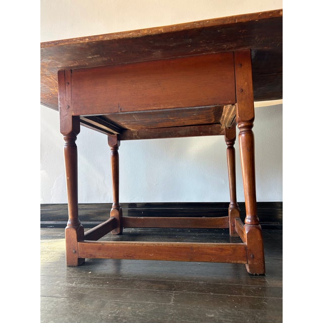Tavern table from Memphis with historical wear.