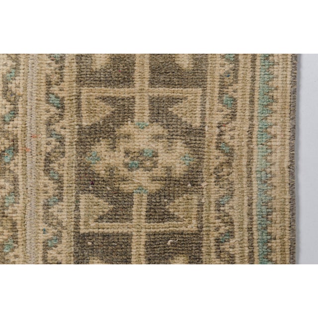 Textile Antique Vintage Floral Runner Rug For Sale - Image 7 of 10