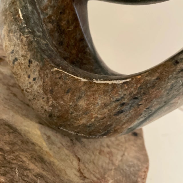 Green 2000s Abstract Stone Carving For Sale - Image 8 of 11