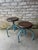 Industrial Pair of Early 20th Century Metal Industrial Stools With Wooden Tops For Sale - Image 3 of 12