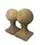 2000 - 2009 Pair of Vintage Neoclassical Cast Stone Sphere Garden Finials on Pedestal Bases For Sale - Image 5 of 12