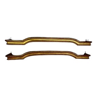 Pair of 19th C. French Giltwood Cache Rideauxs "Curtain Covers" For Sale