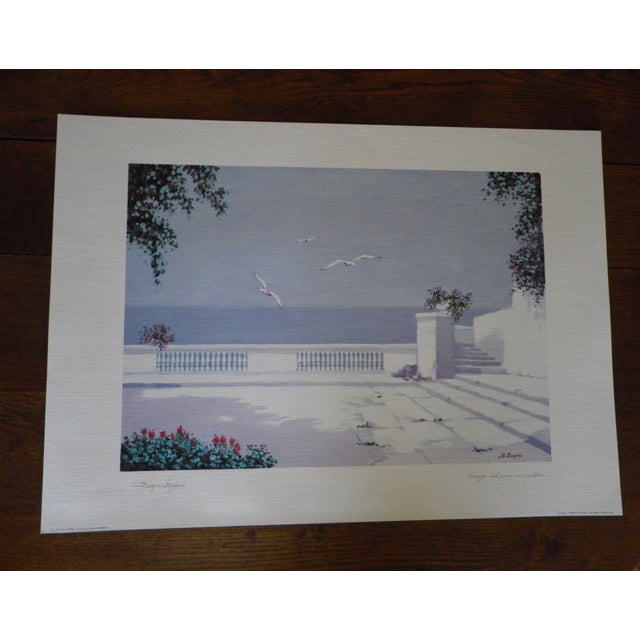 Giorgio Zuppini, Terrzza Sul Mare Con Gabbiani (Land on the Sea with Seagulls), 1970s, Lithograph For Sale - Image 12 of 18