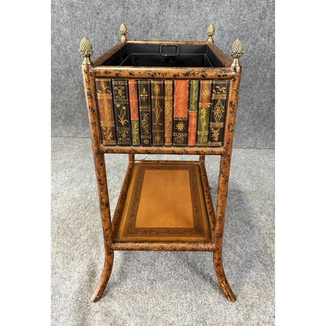 Late 20th Century Maitland-Smith Book-Themed Plant Stand For Sale - Image 5 of 11