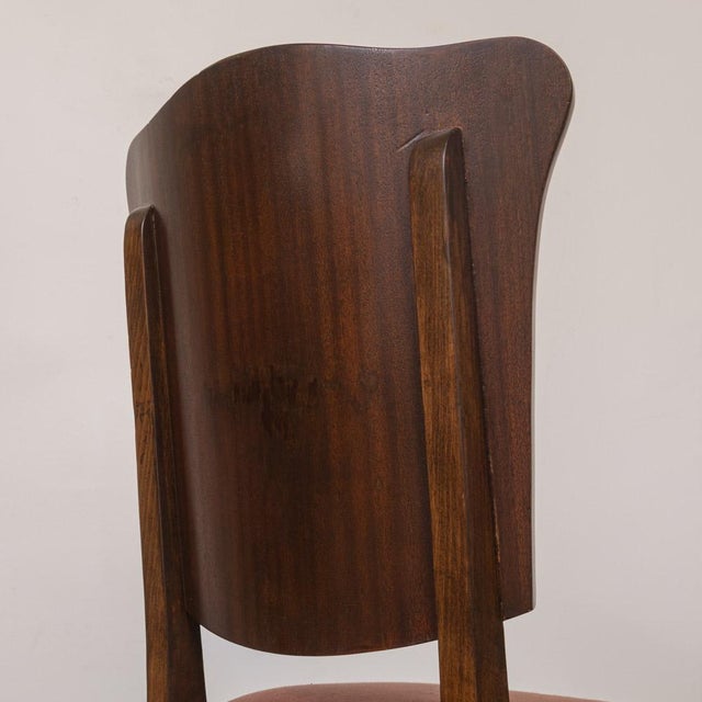 1920s French Scalloped Walnut Chair For Sale - Image 15 of 18