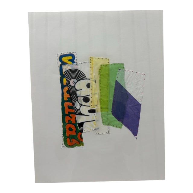 Framed and signed collage by Los Angeles artist Dianna Cohen. Early piece, beautifully constructed and visually pleasing....