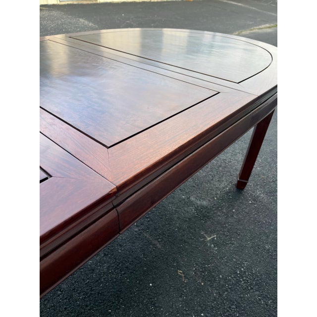 Asian Style Solid Rosewood Extension Dining Table For Sale - Image 6 of 12