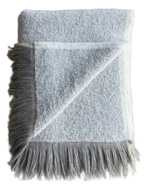 Cream Belgian Linen and Wool Throw-Xl