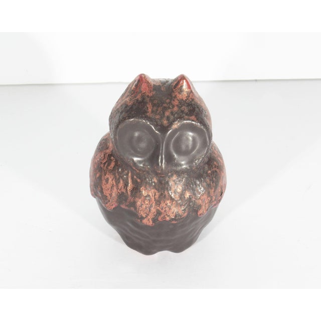 West German Fat Lava Ceramic Owl by Otto Keramik For Sale - Image 4 of 9