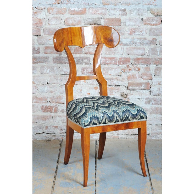 Biedermeier Cherry Wood Chairs, Austria, 1820s, Set of 4 For Sale - Image 9 of 14