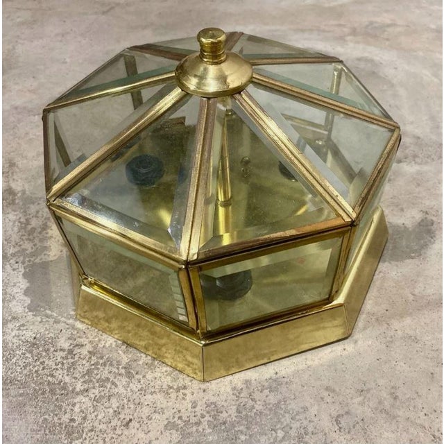 9” across 4.5” tall Elevate your living space with this stunning vintage flush mount ceiling light, a true testament to...