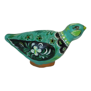 Late 20th Century Mexican Pottery Bird Figurine