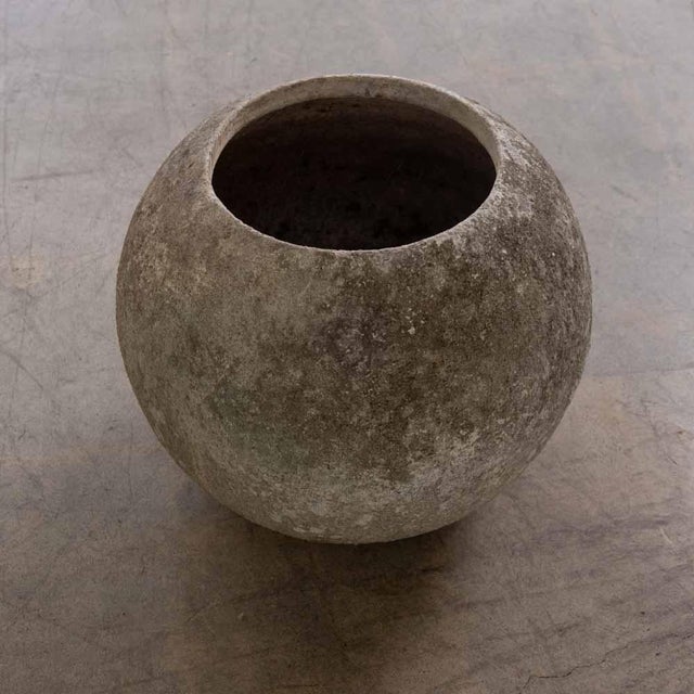 French 1960s French Concrete Ball Planter, X-Large For Sale - Image 3 of 11