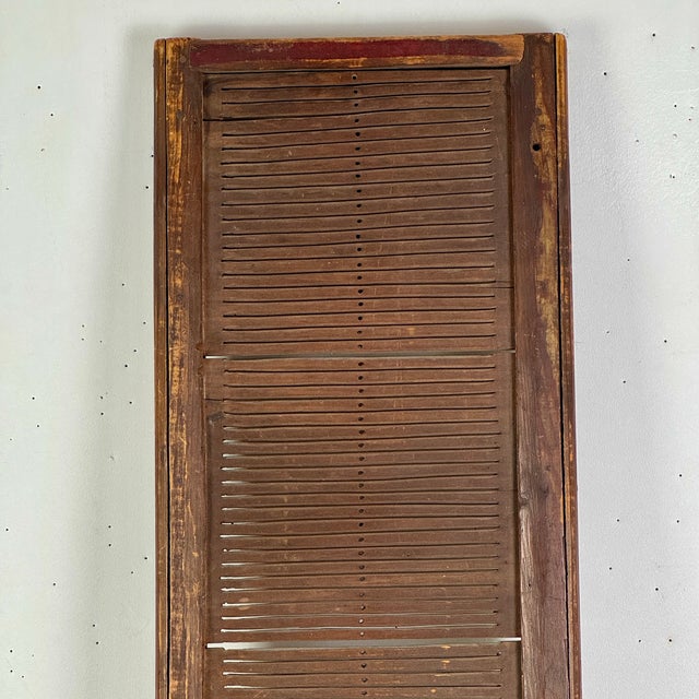 Antique 19th C. Country Early Primitive Unusually Large 44” Weaving Wood Tape Loom For Sale - Image 10 of 11