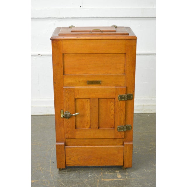 Garland Antique Golden Oak Ice Box Chairish