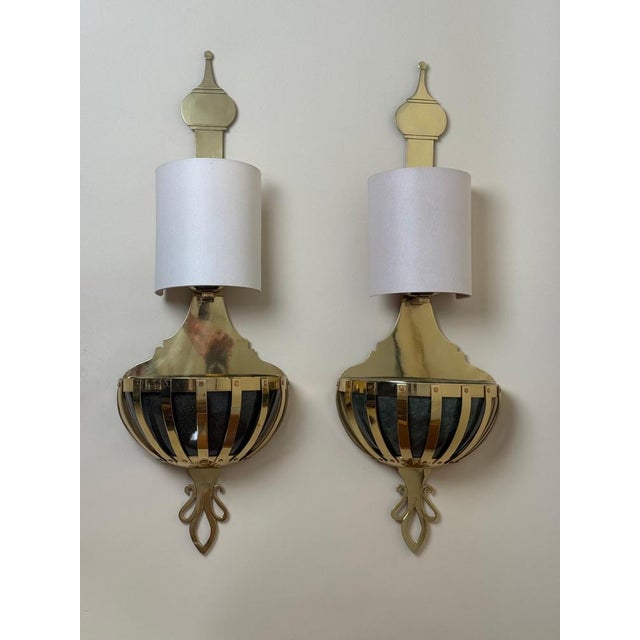 Brass Wall Lights with Planters from Valenti, Spain, 1970s, Set of 2 For Sale - Image 12 of 18