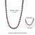 Caratandher Modern Oval Garnet Gemstone Tennis Necklace in Solid Silver For Sale - Image 10 of 12