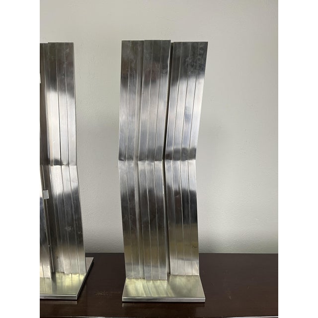 Salvatore Messina, Refractions, 1960s, Steel, Set of 2 For Sale - Image 4 of 9