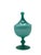 Emerald-Green Glass Sweet Jars, Italy, 1960s, Set of 2 For Sale - Image 6 of 8