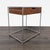Minimalist end table/nightstand with a wood drawer on a metal frame. Brand: CB2. Original Price: $229. Dimensions (in):...