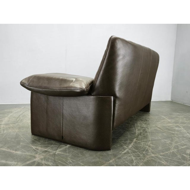 1990s Dark Brown Leather 2-Seater Sofa from Jori, Belgium, 1990s For Sale - Image 5 of 15