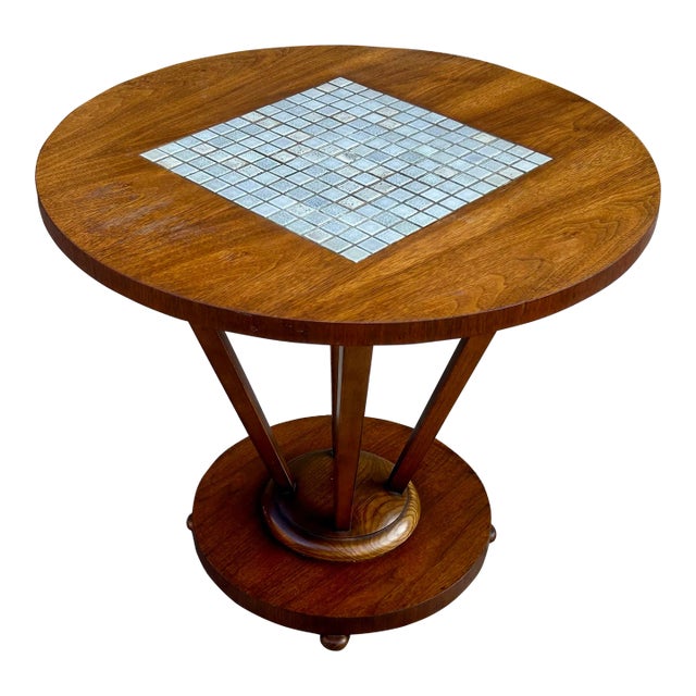 1960s Fine Round End Table by Lane Monte Carlo Collection For Sale