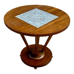 1960s Fine Round End Table by Lane Monte Carlo Collection
